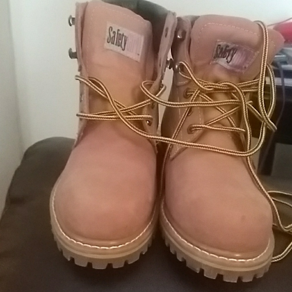 Boots safety girl steel toe size 9